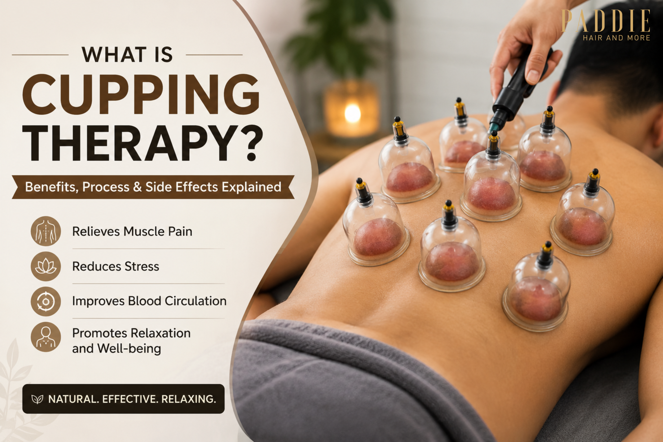Cupping therapy in a salon - padfdie hair and more