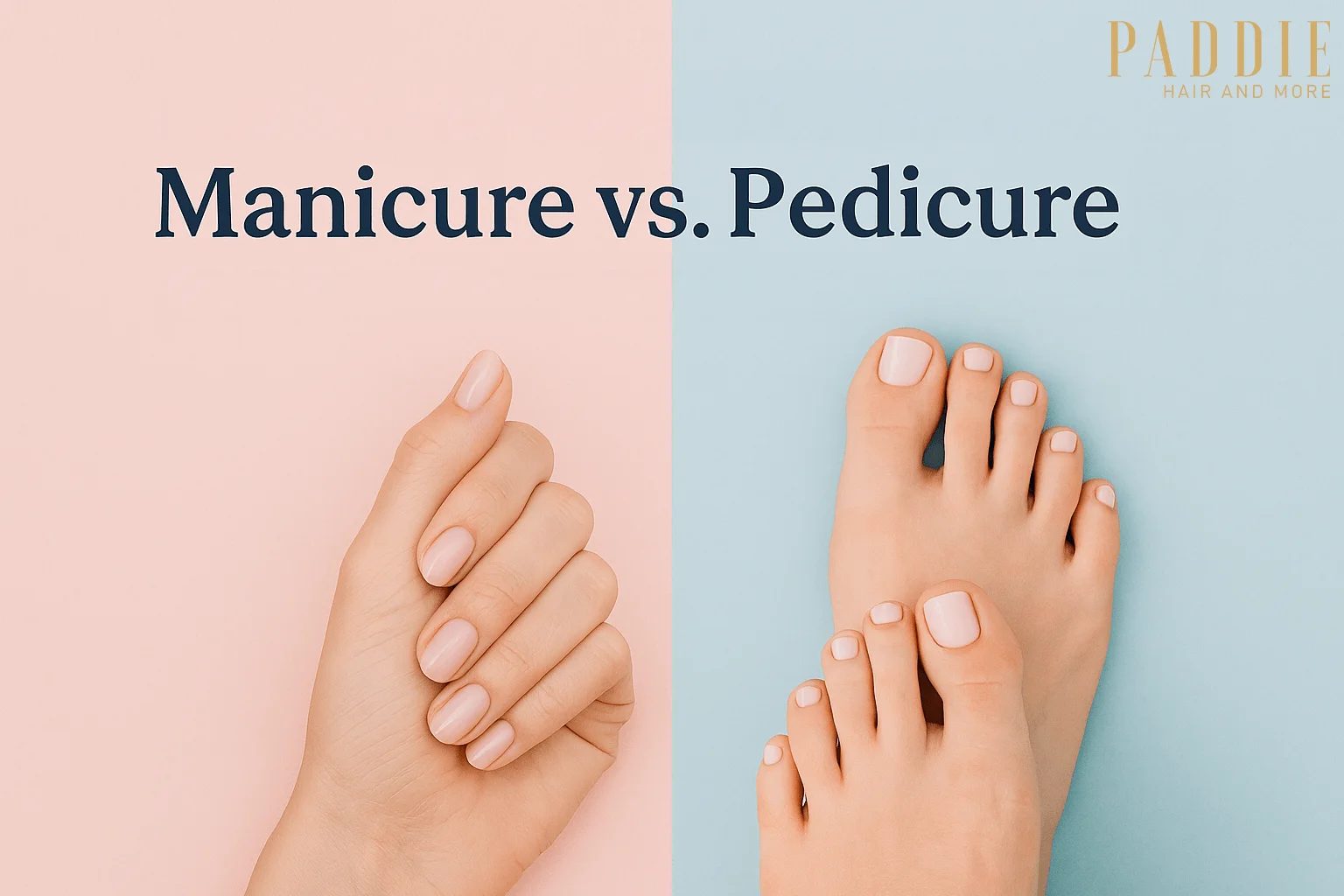 Manicure vs. Pedicure - Paddie Hair and More