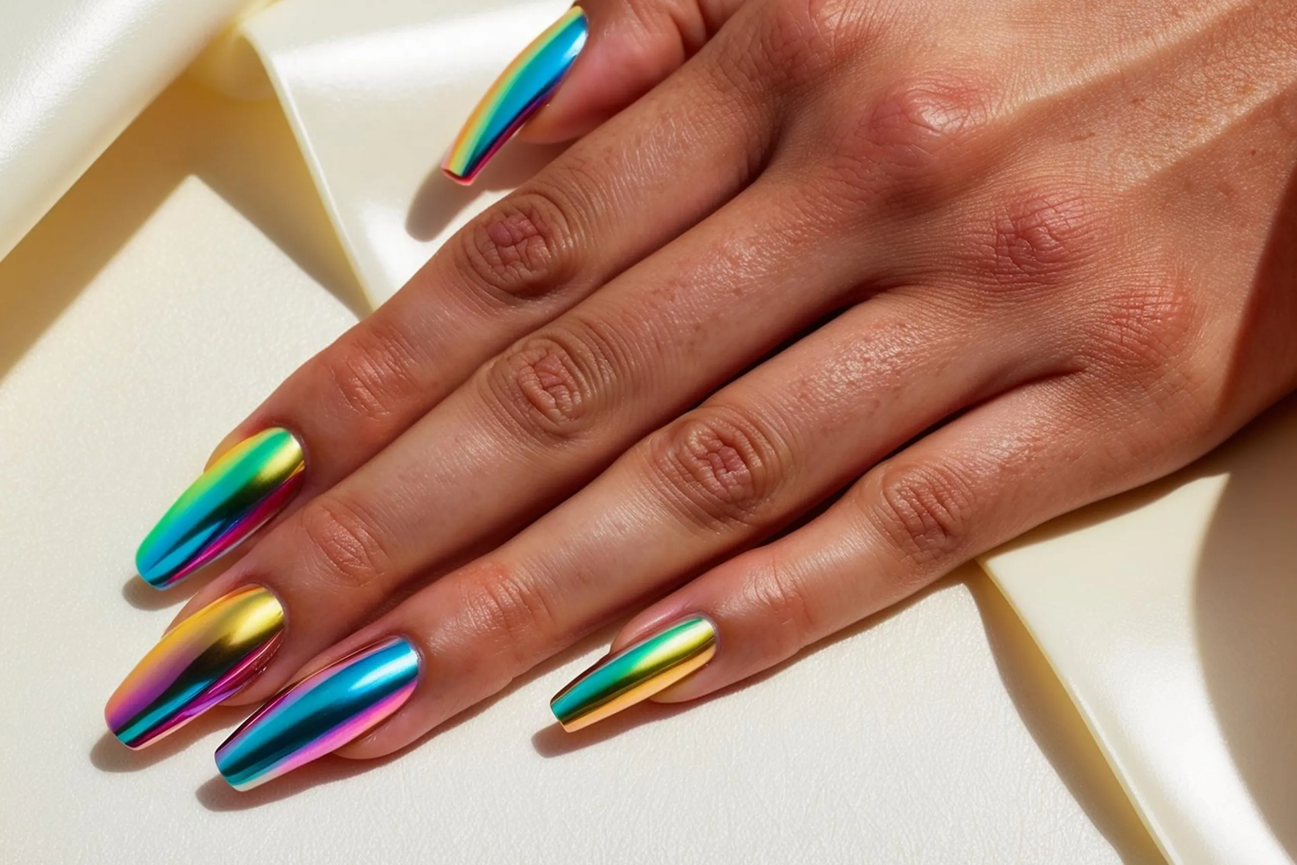 Chrome & Metallic Nails