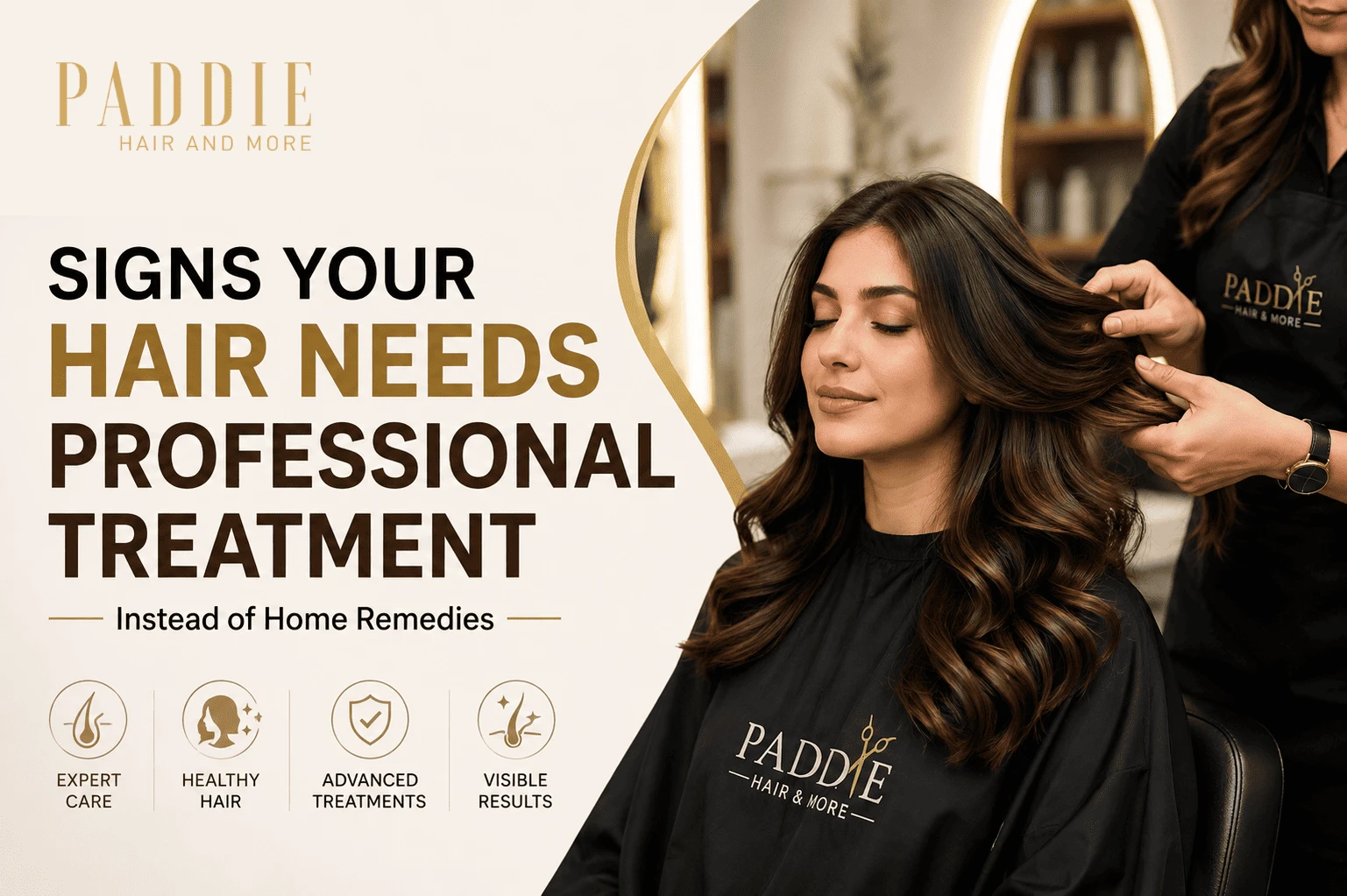 Professional hair treatment at a salon in Mumbai