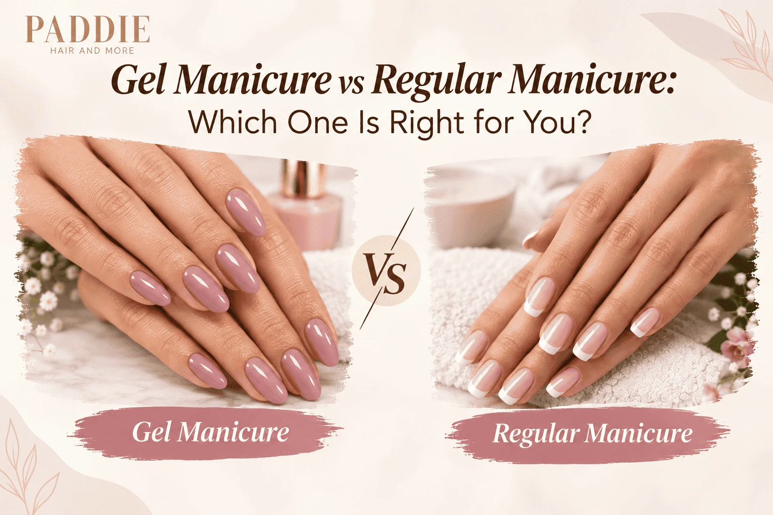 gel manicure vs regular manicure